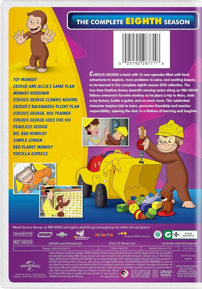 Amazon.co.jp: Curious George: The Complete Eighth Season : DVD